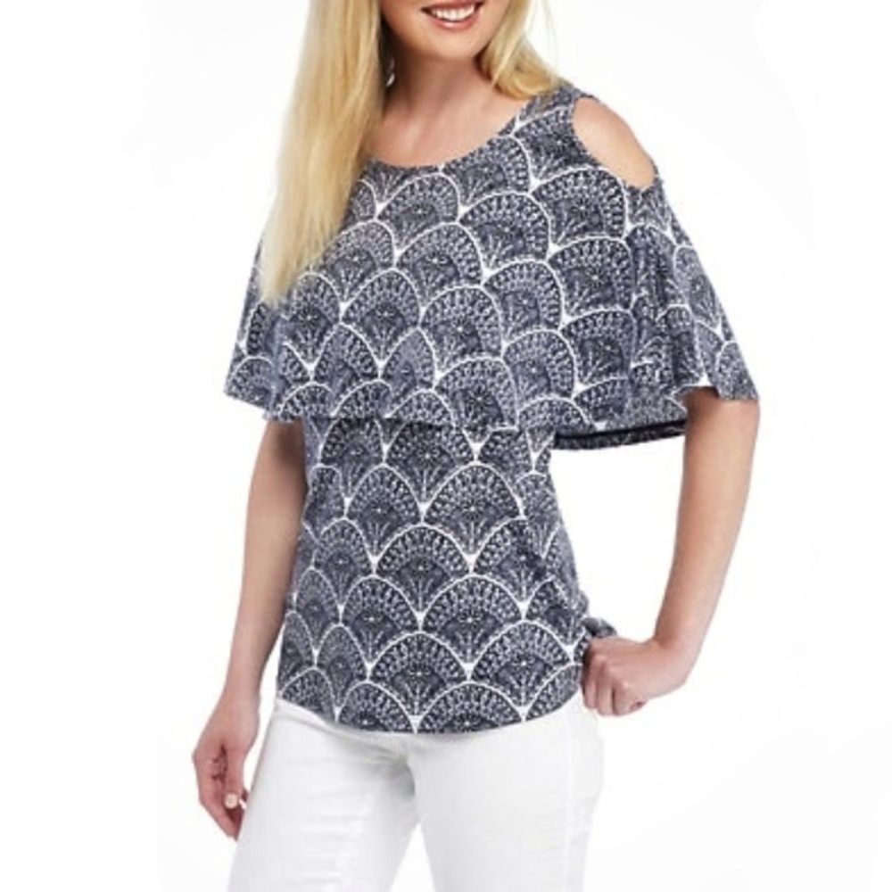New! CROWN & IVY Picnic Party I Free Spirit Blouse